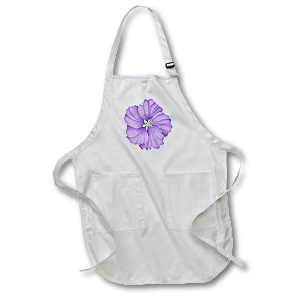Apron - Pretty Purple Flower Illustration Cute Illustrations