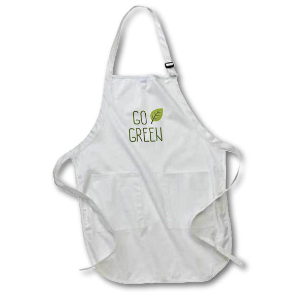Apron - Go Green Save the Planet Campaign 3dRose - Rosette - Save The Earth