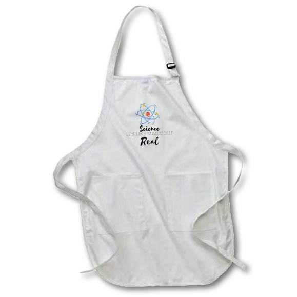 Apron - ScIence It Is Like Magic But Real Quotes 3dRose- Inspirational quotes