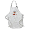 Apron - Six Apples In Two Rows With Text Above Art - Teachers