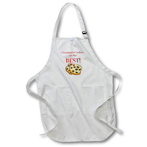 Apron - A Chocolate Chip Cookie With Text Above Art - Baking
