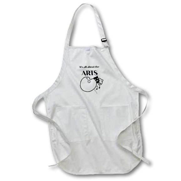 Apron - Art Symbols With Text Above Art - The Arts