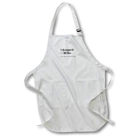 Apron - Humor Text Loosing Weight Art - Weightloss