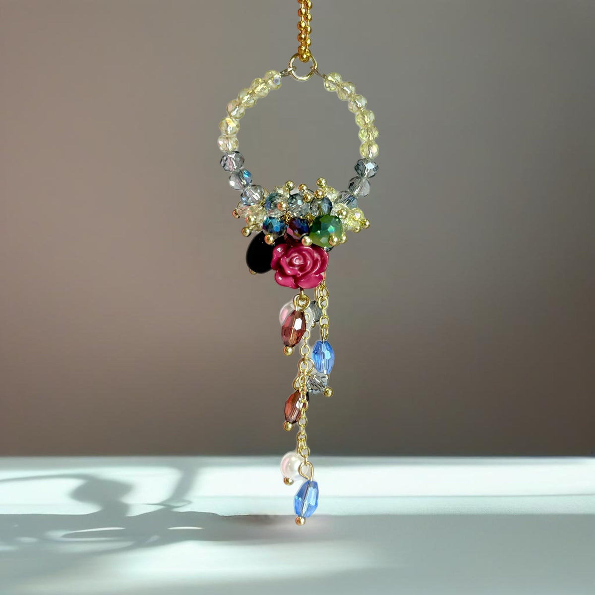 Fancy Floral Charm - Tumbler Handle Charm
