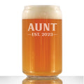 Aunt Est. 2023 - Bold - 16 Ounce Beer Can Pint Glass