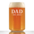 Dad Est. 2023 - Bold - 16 Ounce Beer Can Pint Glass
