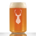 Deer Head - 16 Ounce Beer Can Pint Glass