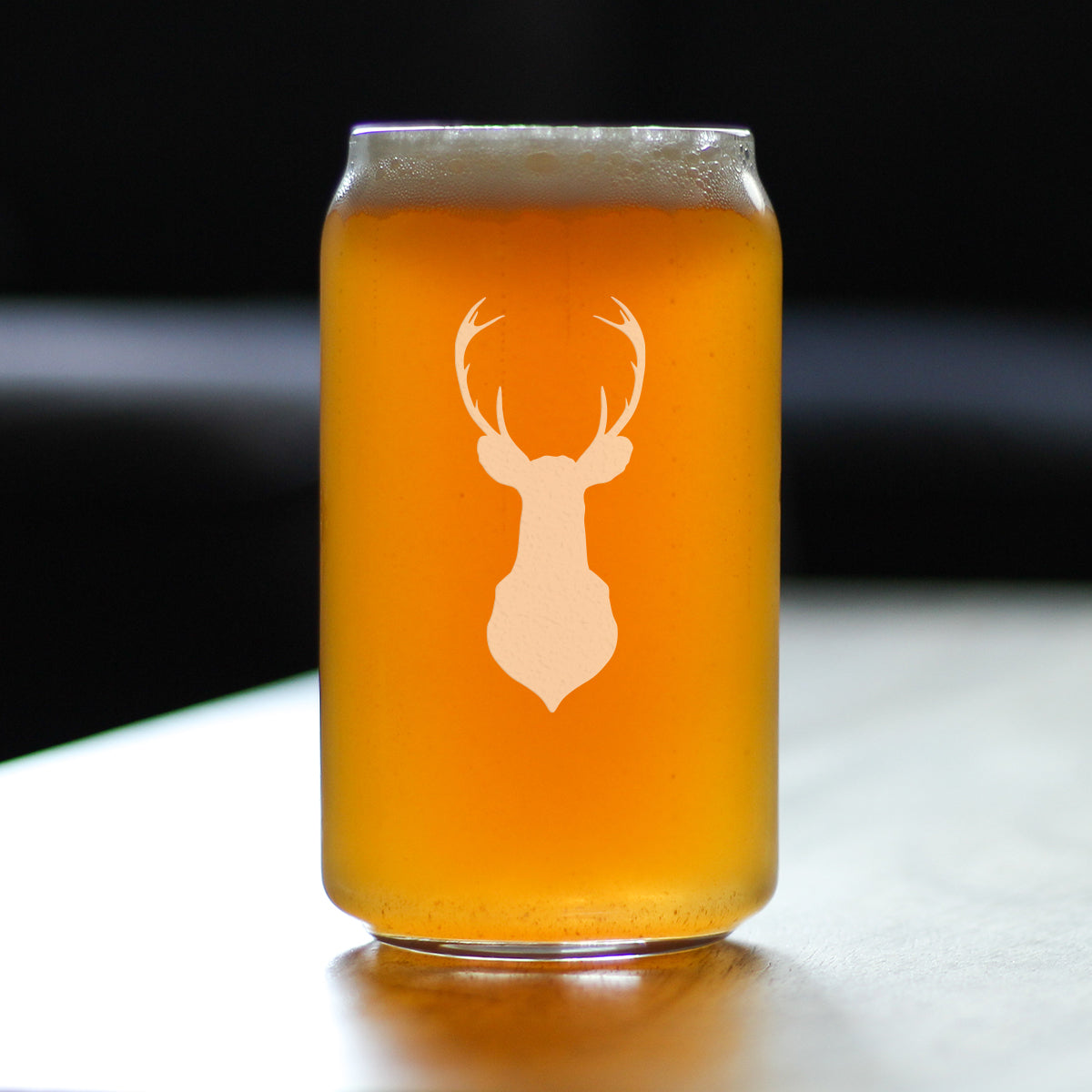 Deer Head - 16 Ounce Beer Can Pint Glass