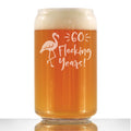 60 Flocking Years - 16 Ounce Beer Can Pint Glass