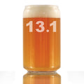 13.1 Half Marathon Beer Can Pint Glass - Gifts for Half Marathon Runners - 16 oz Glasses