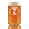 Always With You - Angel - Beer Can Pint Glass - Sympathy Memorial Gifts for Bereavement Loss - 16 oz Glasses