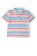 Boys Red, White & Stripe S/S Polo