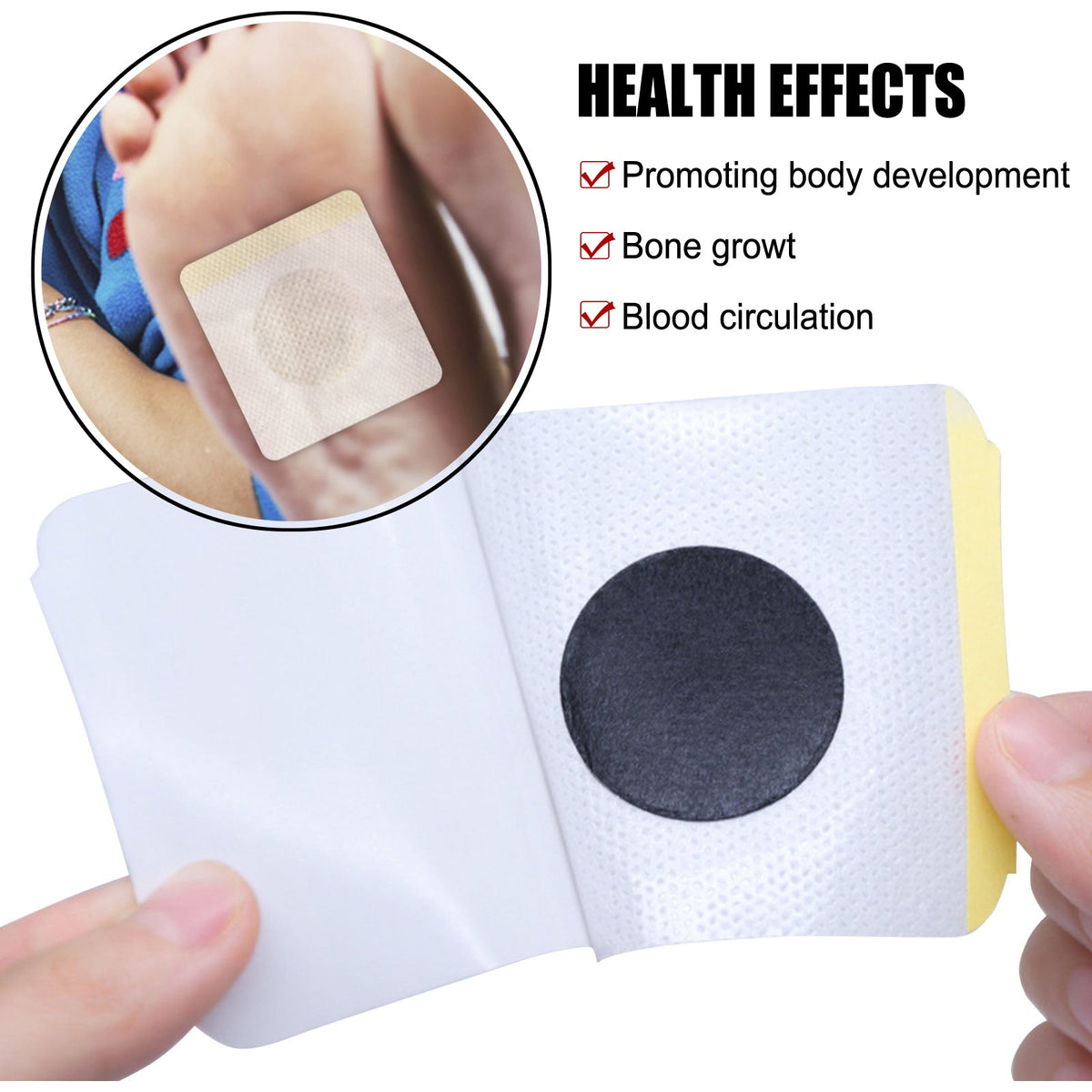 Body Care Growth Stickers, Plantar Acupoint Stimulation Patch For Adults And Children