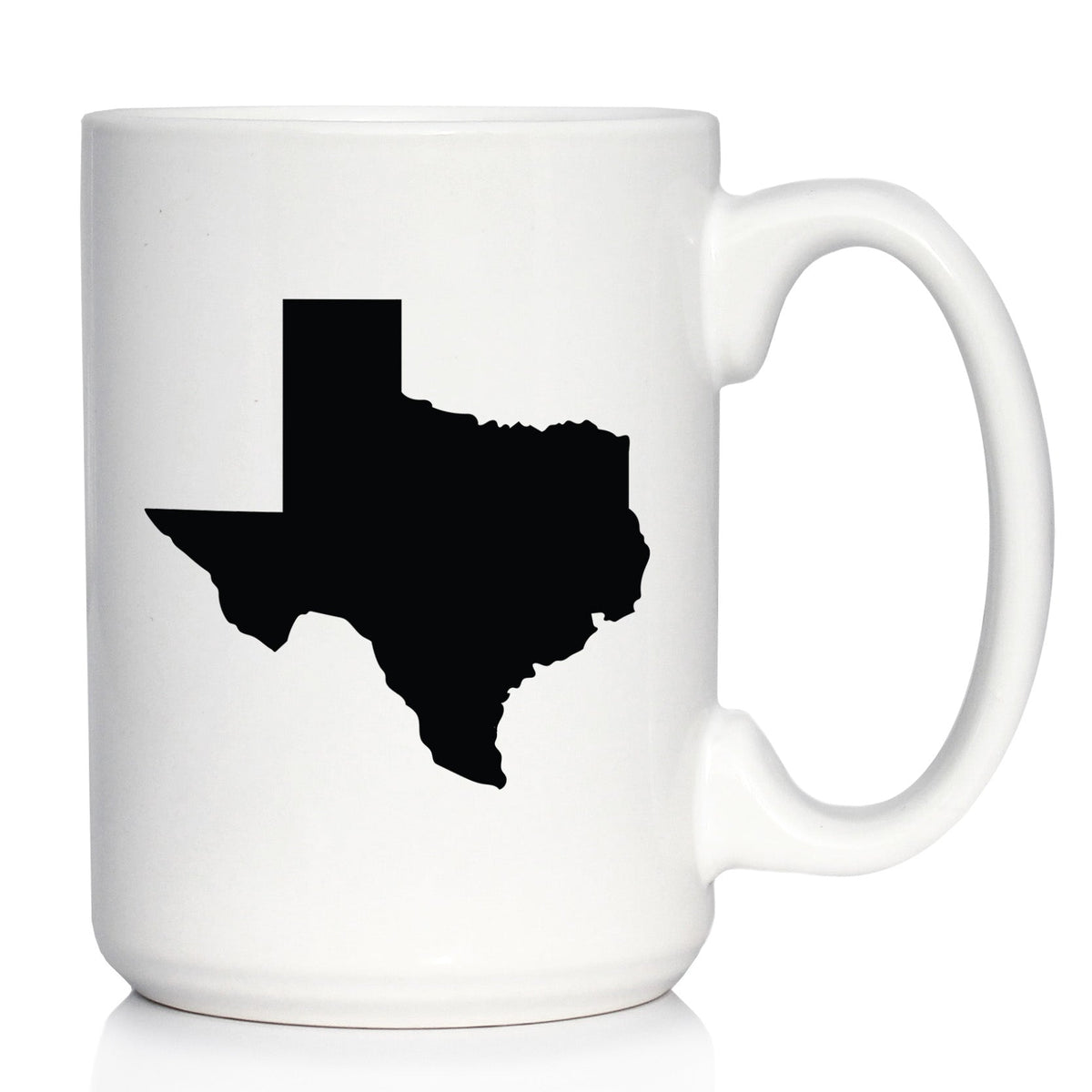 Texas State Outline Coffee Mug - State Themed Drinking Decor and Gifts for Texans