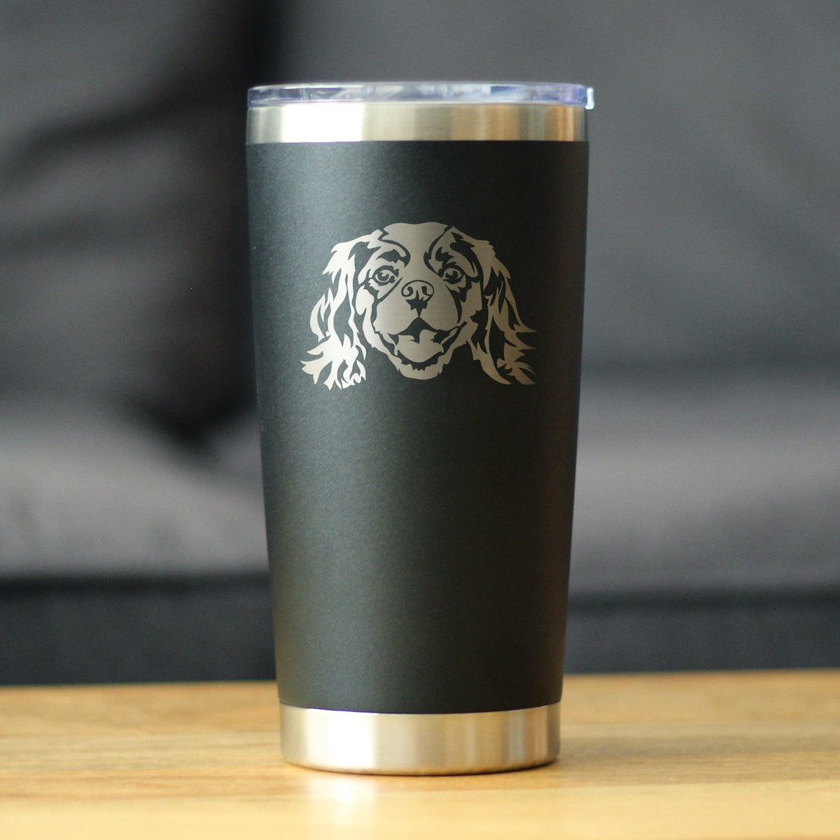 Cavalier King Charles Spaniel Face - 20 oz Coffee Tumbler