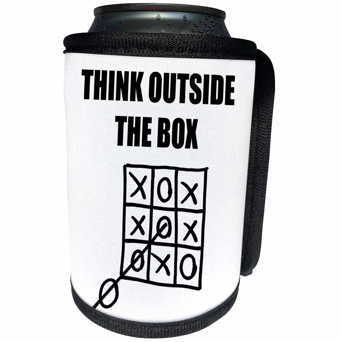 3dRose Carsten Reisinger - Illustrations - Think outside the box - Can Cooler Bottle Wrap (cc_237355)