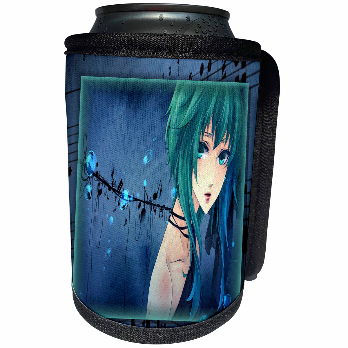 3dRose Susan Brown Designs General Themes - Anime and Notes - Can Cooler Bottle Wrap (cc_24102)