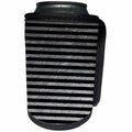 3dRose PS Chic - Silver Black Chic Stripes - Can Cooler Bottle Wrap (cc_265753)