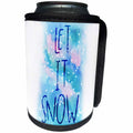 3dRose Lenas Photos - Christmas - Let it Snow Winter Decorations - Can Cooler Bottle Wrap (cc_301429)