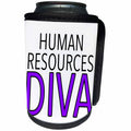 3dRose EvaDane - Job Humor - Human Resources Diva Purple - Can Cooler Bottle Wrap (cc_310858)