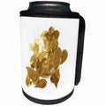 3dRose Florene Still Life - Gold Leaves - Can Cooler Bottle Wrap (cc_31143)