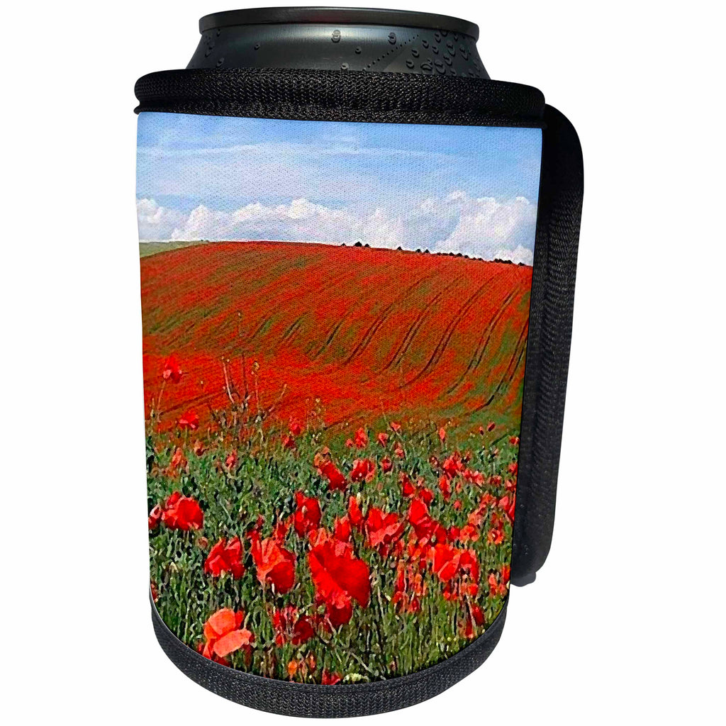 3dRose Flowers - Poppies - Can Cooler Bottle Wrap (cc_3143)