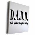 3dRose DADD Dads against daughters dating - Museum Grade Canvas Wrap (cw_157382)