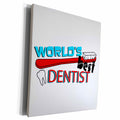 3dRose Worlds Best Dentist - Museum Grade Canvas Wrap (cw_165822)