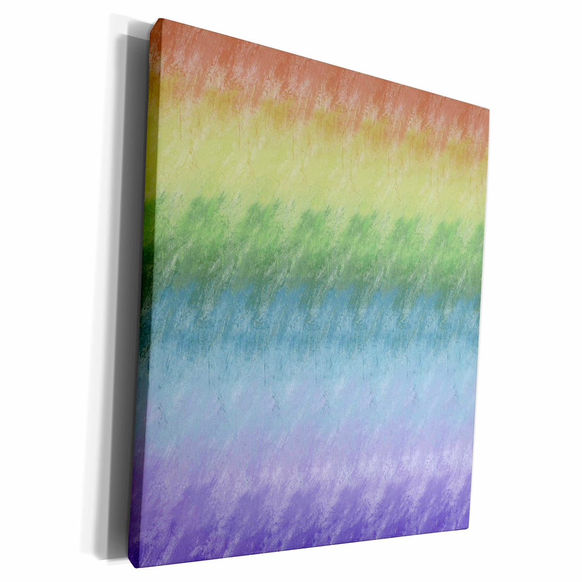 3dRose PS Abstract - Abstract Rainbow - Museum Grade Canvas Wrap (cw_181248)