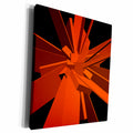 3dRose Orange Boxes orange cubes stretched into rectangles... - Museum Grade Canvas Wrap (cw_18421)