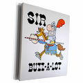 3dRose Funny Knight Sir Buzz A Lot - Museum Grade Canvas Wrap (cw_203450)