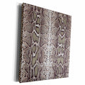 3dRose Grey Snakeskin Animal Print - Museum Grade Canvas Wrap (cw_20347)