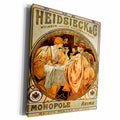 3dRose Print of Champagne Ad By Alphonse Mucha - Museum Grade Canvas Wrap (cw_203974)