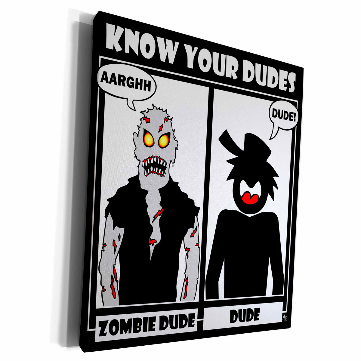 3dRose ZOMBIE DUDE image 1 - Museum Grade Canvas Wrap (cw_20439)
