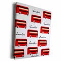 3dRose Print of London Double Decker Repeat Pattern - Museum Grade Canvas Wrap (cw_204398)
