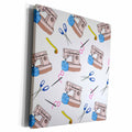 3dRose Print of Adorable Sewing Repeat Pattern - Museum Grade Canvas Wrap (cw_204411)