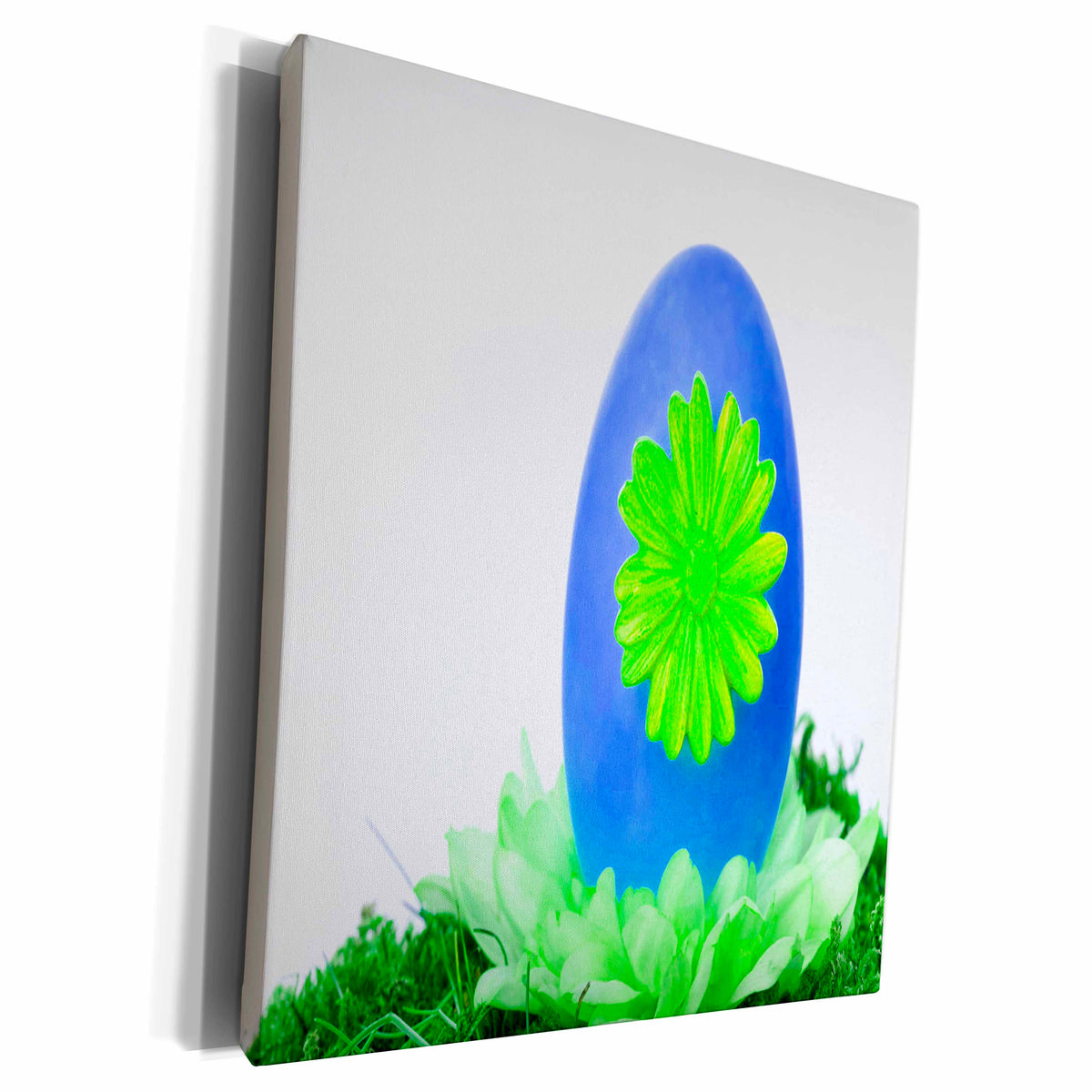 3dRose Yves Creations Easter Celebration - Blue Egg Surprise - Museum Grade Canvas Wrap (cw_20634)