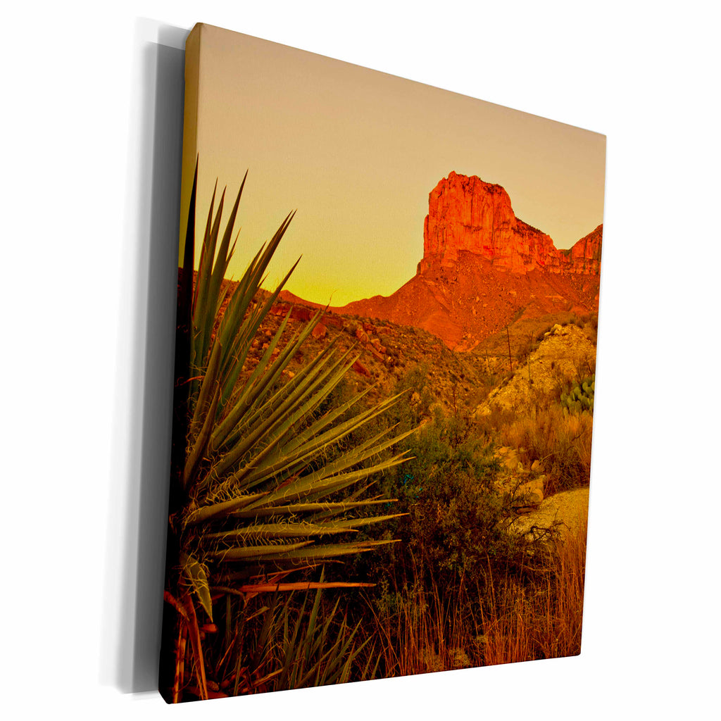 3dRose USA. Texas, Guadalupe Mountain NP. El Capitan... - Museum Grade Canvas Wrap (cw_208818)