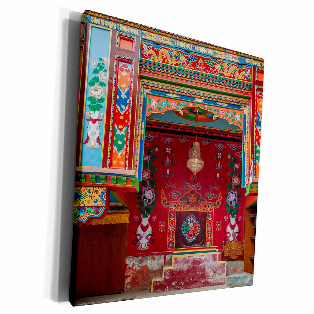 3dRose Buddhist temple Namche Bazaar, Nepal. - Museum Grade Canvas Wrap (cw_208866)