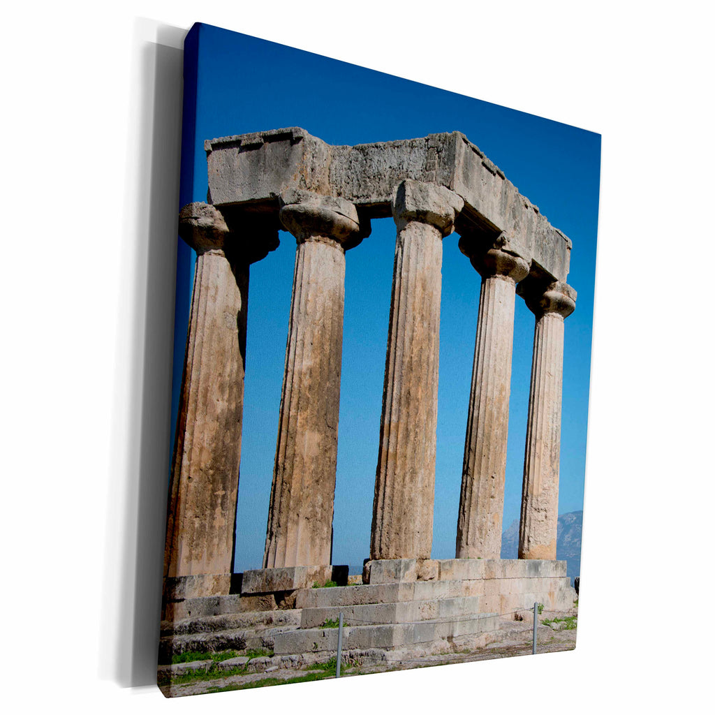 3dRose Greece, Corinth, Ancient Corinth. Doric Temple of... - Museum Grade Canvas Wrap (cw_210095)