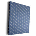 3dRose Gray and Blue Sailboat Anchors Pattern - Museum Grade Canvas Wrap (cw_210914)