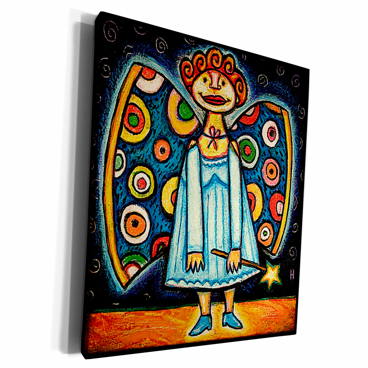 3dRose Paul Honatke Designs Prints - Angel Costume - Museum Grade Canvas Wrap (cw_21136)