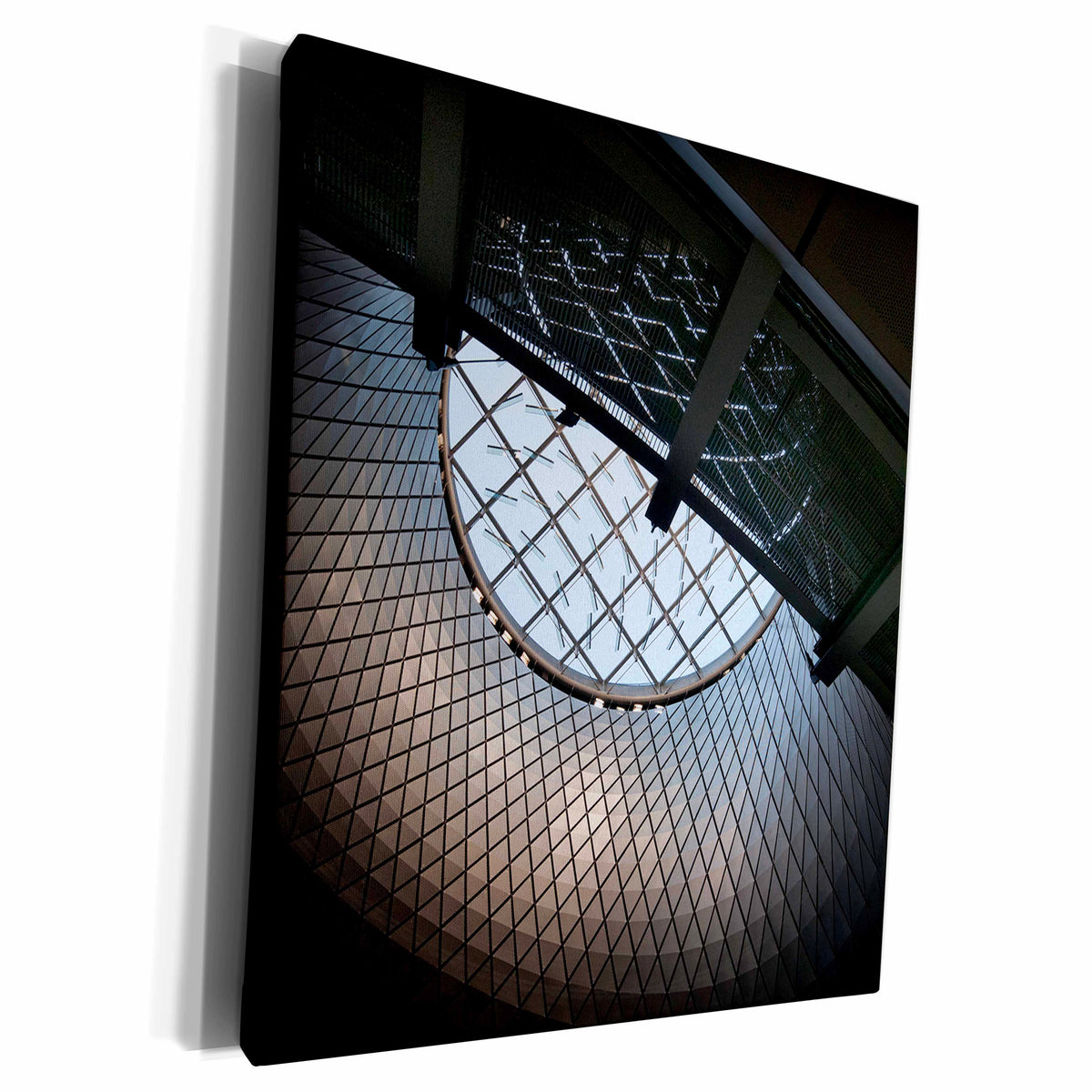 3dRose NYC Architecture, window, steel - Museum Grade Canvas Wrap (cw_211585)