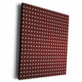 3dRose Fleur De Lis Pattern, print burgundy with beige - Museum Grade Canvas Wrap (cw_212011)