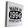 3dRose Made in 1994 - Maturity Date TDB - Museum Grade Canvas Wrap (cw_212515)