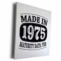 3dRose Made in 1975 - Maturity Date TDB - Museum Grade Canvas Wrap (cw_212534)