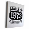 3dRose Made in 1973 - Maturity Date TDB - Museum Grade Canvas Wrap (cw_212536)