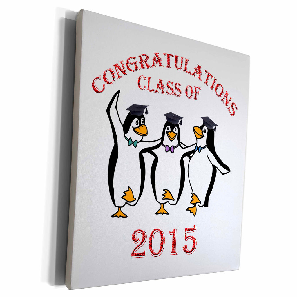 3dRose RinaPiro - Quotes - 2015 Graduation - Museum Grade Canvas Wrap (cw_212726)