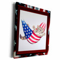 3dRose Patriotic Kitty - Museum Grade Canvas Wrap (cw_21294)