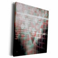 3dRose Purple and Aqua Bokeh Sparkle With Internet Coding... - Museum Grade Canvas Wrap (cw_213888)
